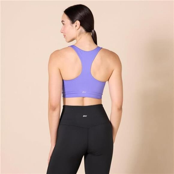 V Neck Sculpt Sports Bra Medium Support Moisture Wicking Workout Racerback - Picture 3 of 7